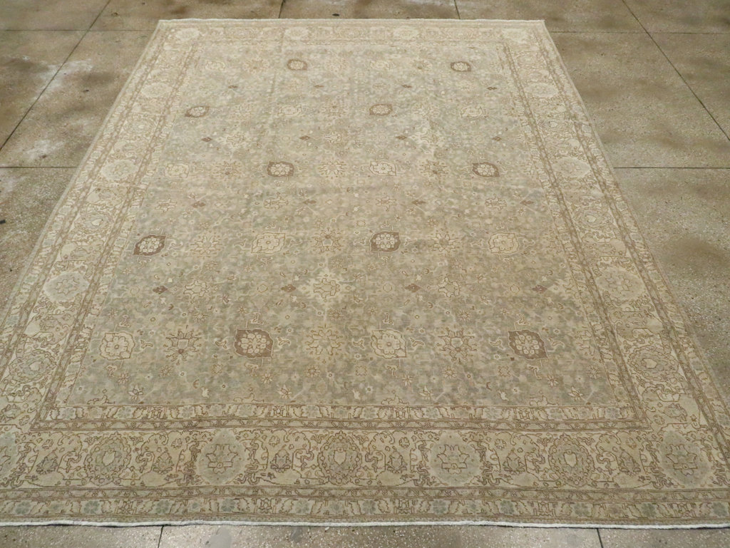 Antique Persian Tabriz Carpet, No.23020 - Staging
