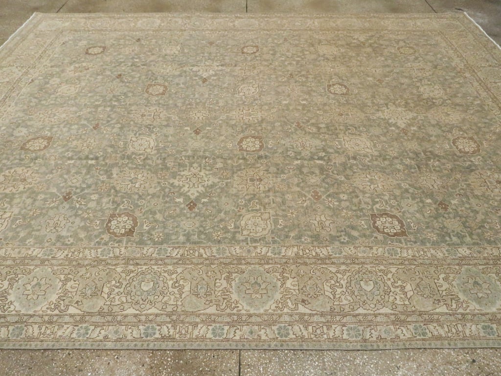Antique Persian Tabriz Carpet, No.23020 - Staging