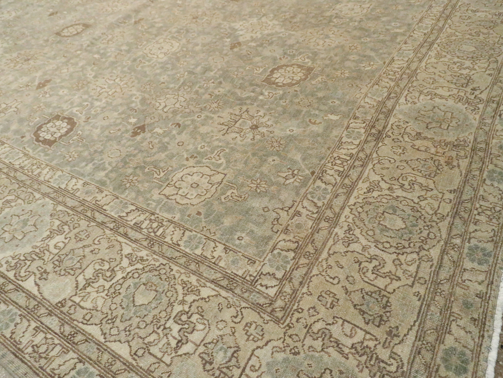 Antique Persian Tabriz Carpet, No.23020 - Staging