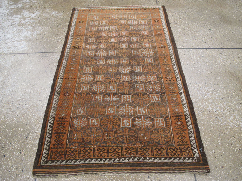 Vintage Persian Baluch Rug, No.23026 - Staging