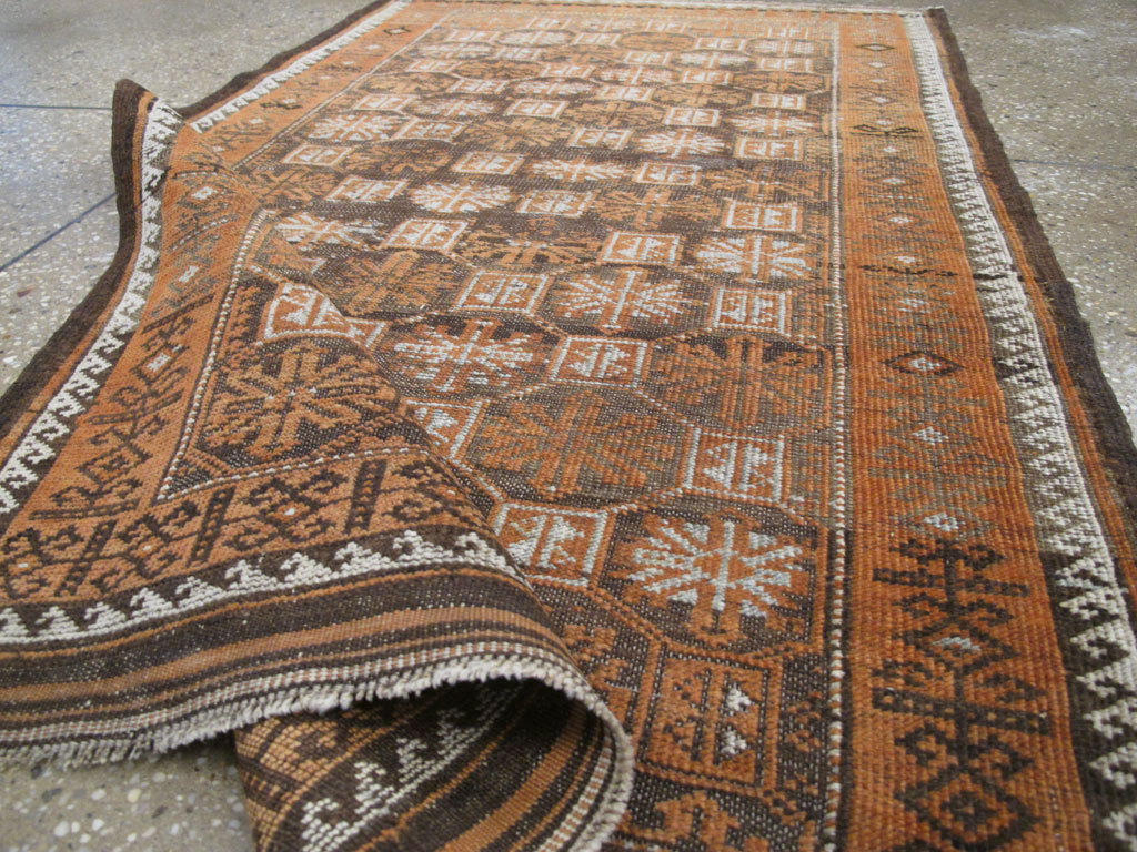 Vintage Persian Baluch Rug, No.23026 - Staging