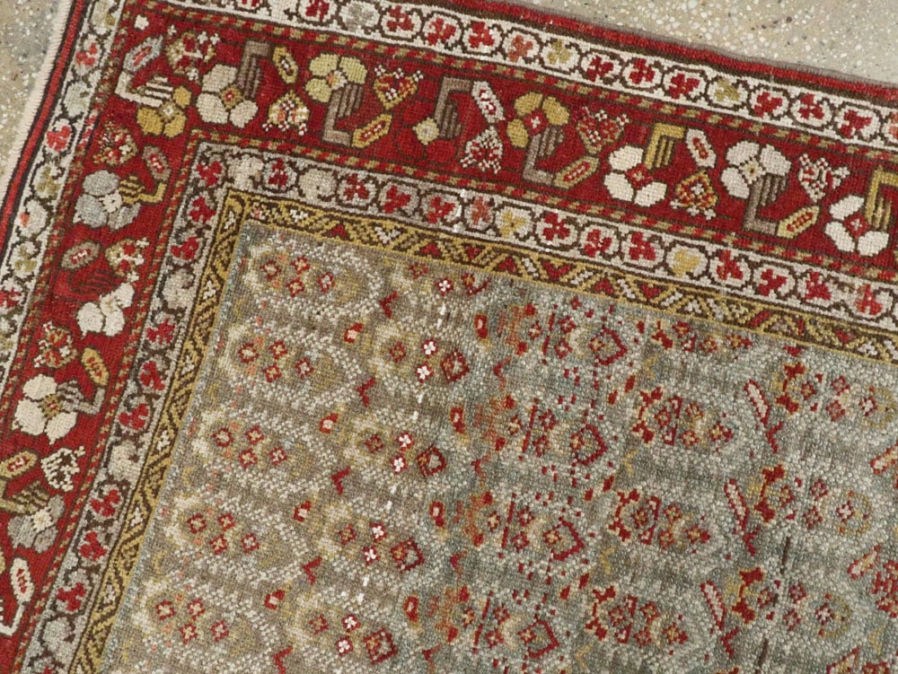 Vintage Persian Malayer Rug, No.23031 - Staging