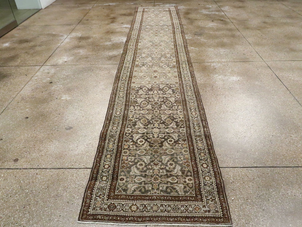 Antique Persian Bidjar Runner, No.23038 - Staging