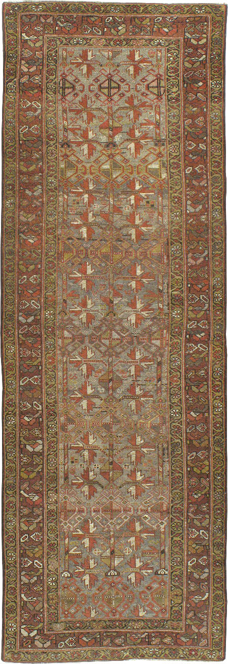 Antique Persian Kurdish Runner, No.23043 - Staging