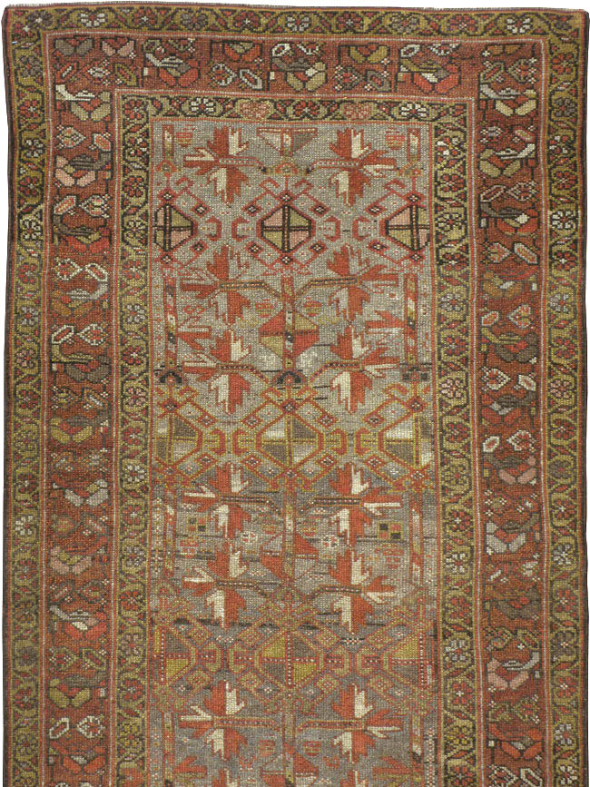 Antique Persian Kurdish Runner, No.23043 - Staging