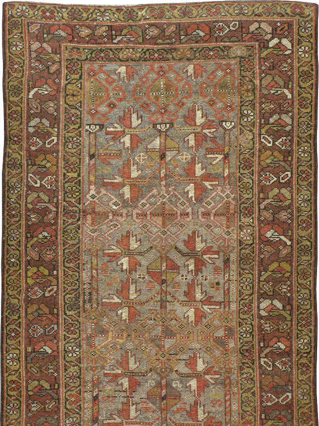 Antique Persian Kurdish Runner, No.23043 - Staging