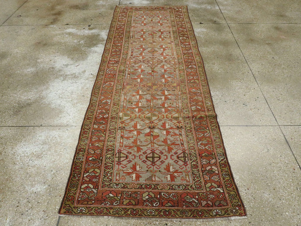 Antique Persian Kurdish Runner, No.23043 - Staging