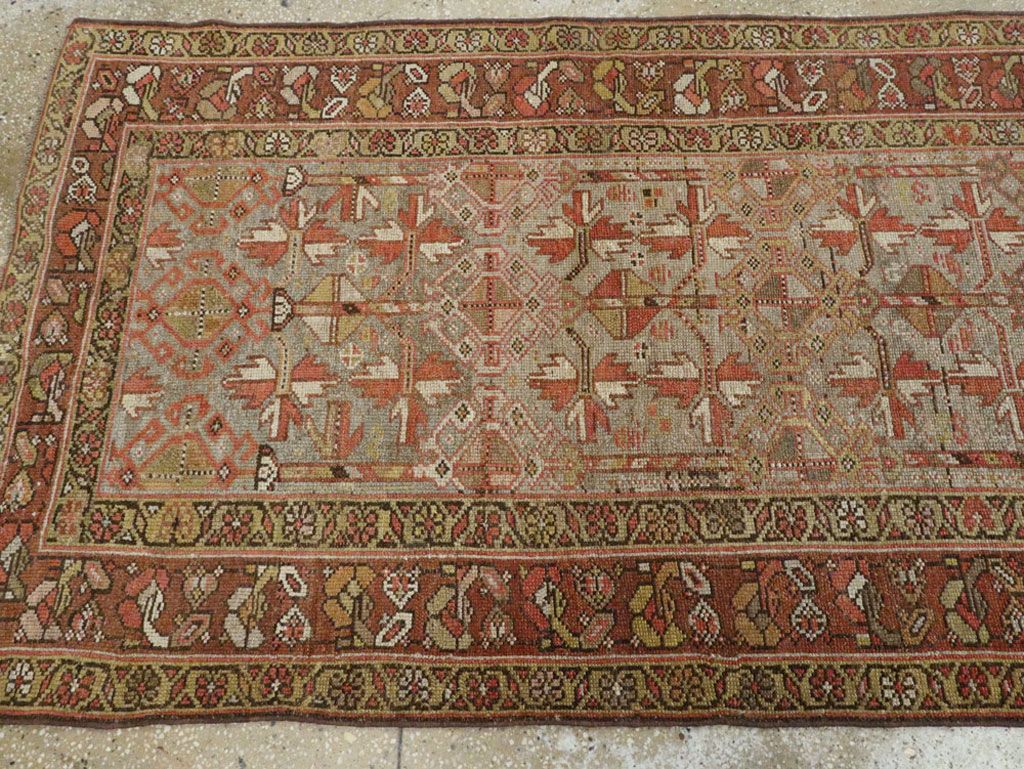 Antique Persian Kurdish Runner, No.23043 - Staging