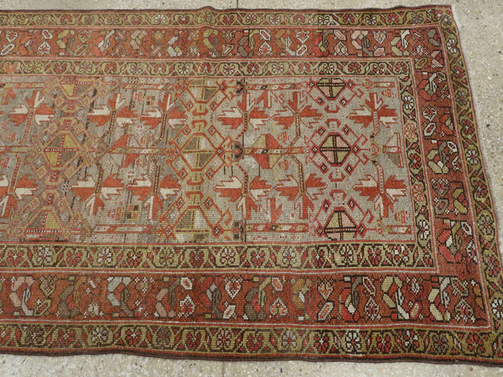 Antique Persian Kurdish Runner, No.23043 - Staging