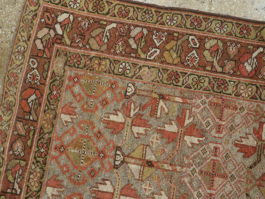 Antique Persian Kurdish Runner, No.23043 - Staging