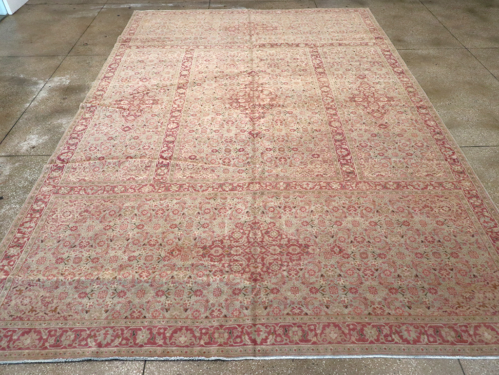 Antique Persian Tabriz Carpet, No.23047 - Staging