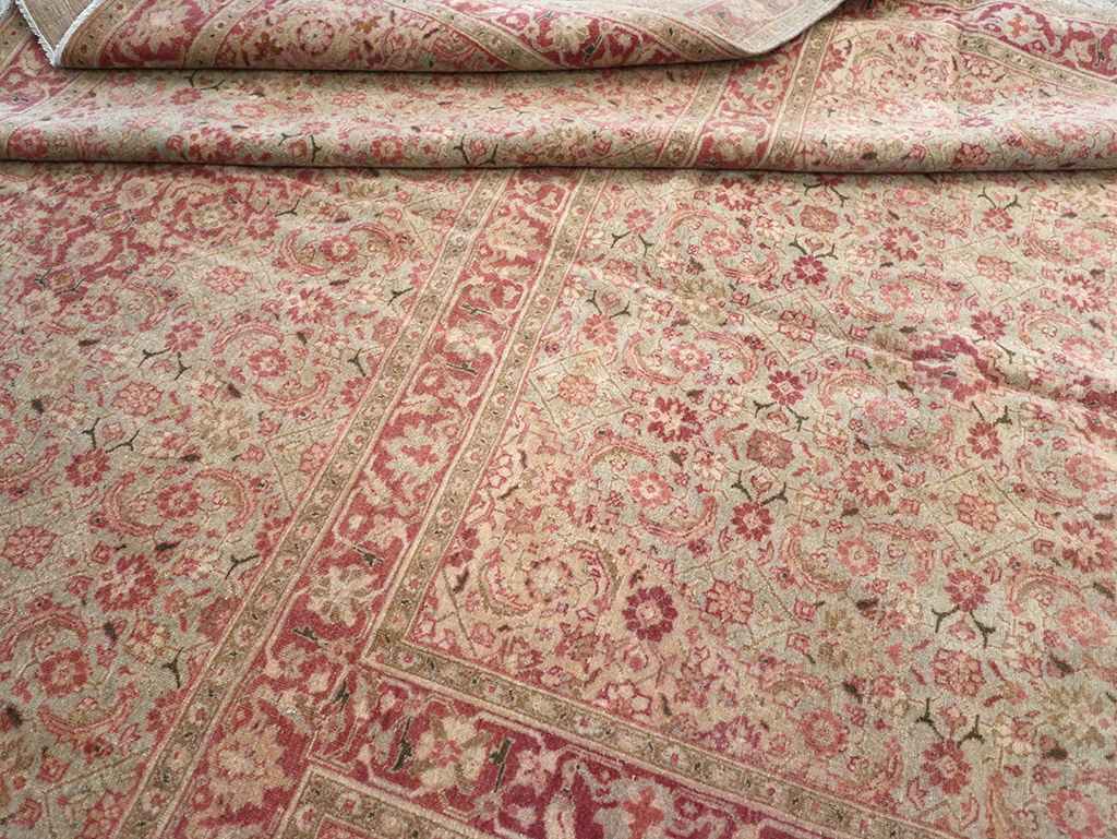 Antique Persian Tabriz Carpet, No.23047 - Staging