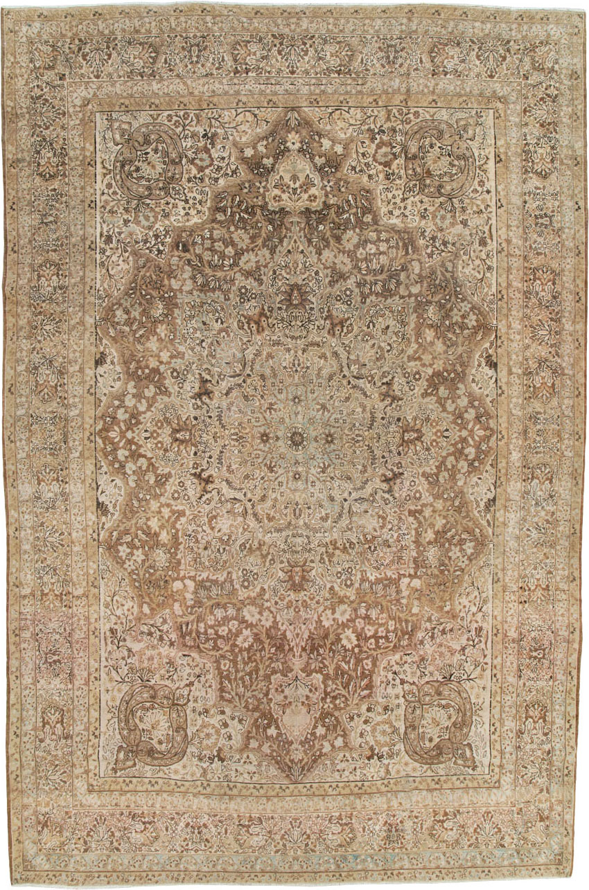 Antique Persian Lavar Kerman Carpet, No.23050 - Staging