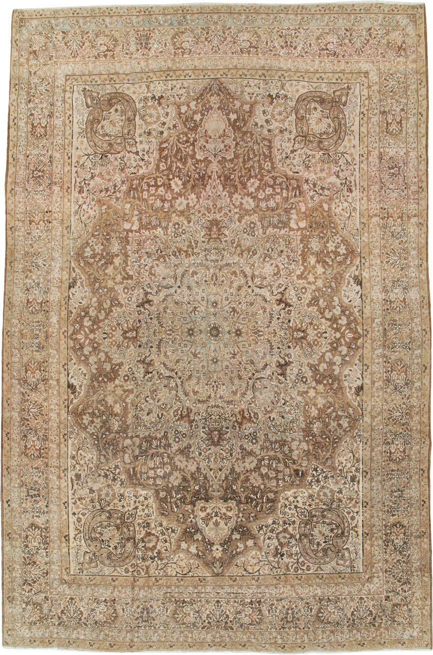 Antique Persian Lavar Kerman Carpet, No.23050 - Staging