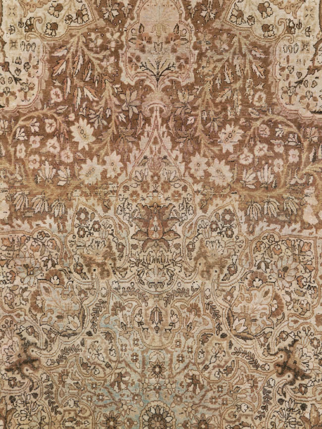 Antique Persian Lavar Kerman Carpet, No.23050 - Staging
