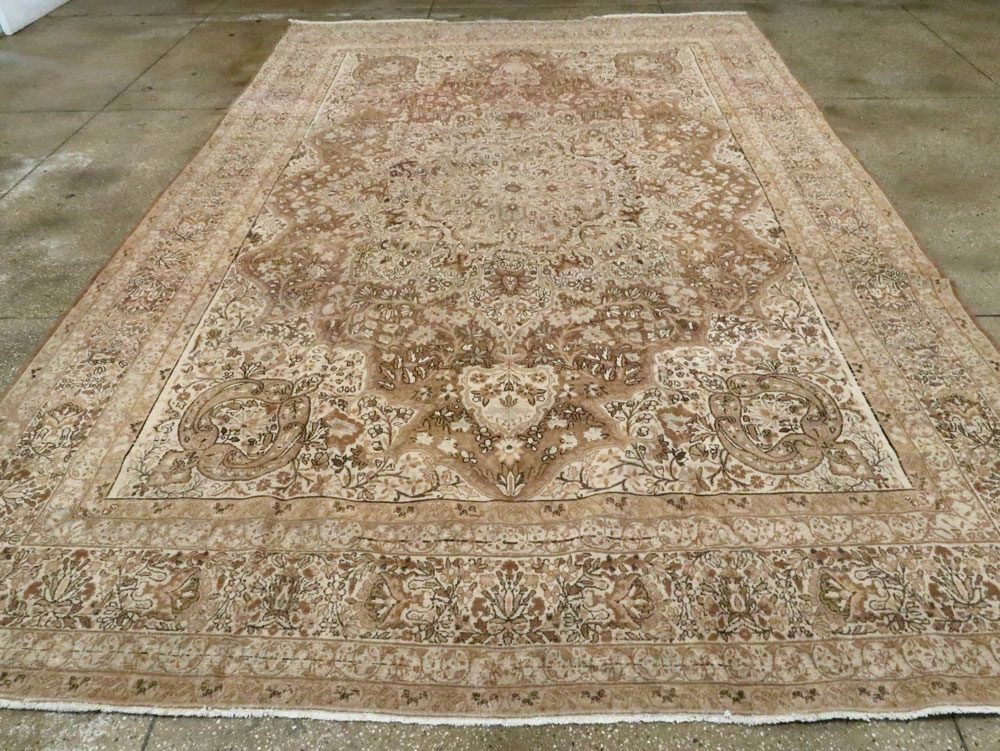 Antique Persian Lavar Kerman Carpet, No.23050 - Staging