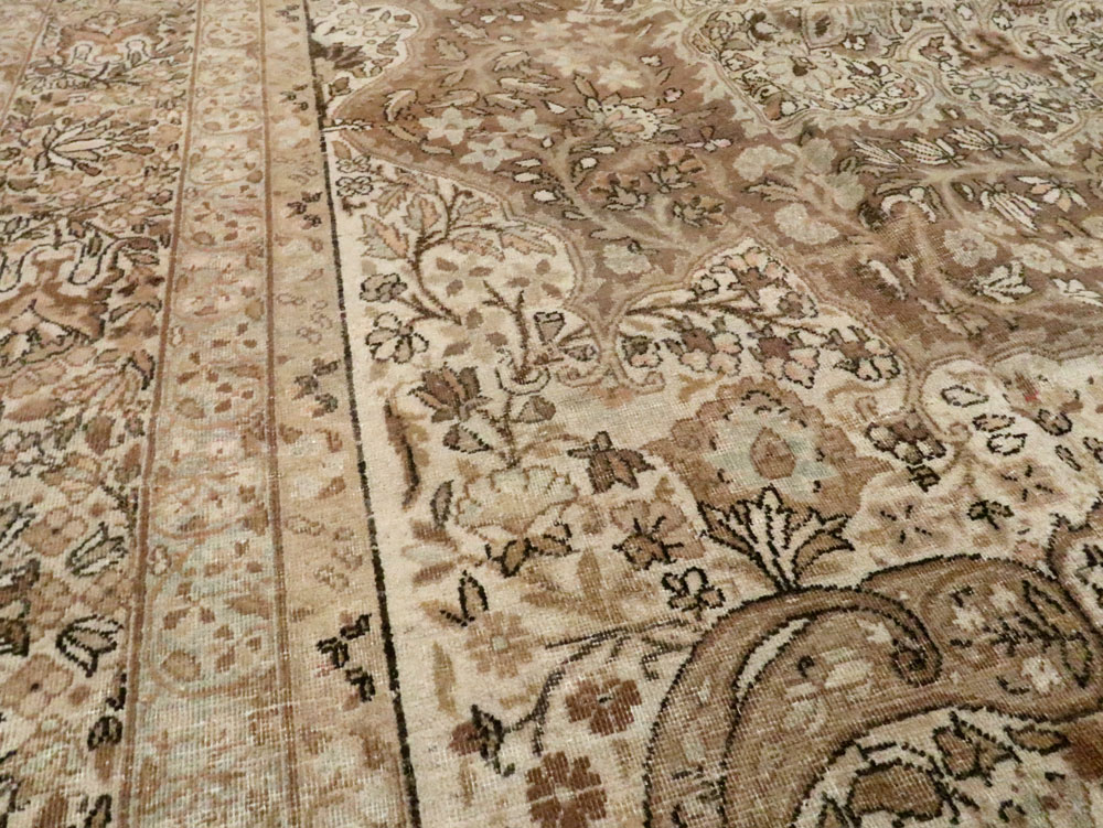 Antique Persian Lavar Kerman Carpet, No.23050 - Staging
