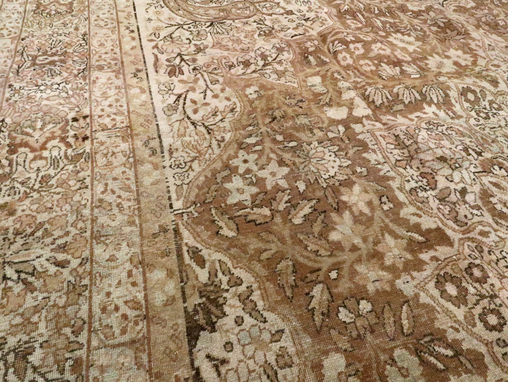 Antique Persian Lavar Kerman Carpet, No.23050 - Staging