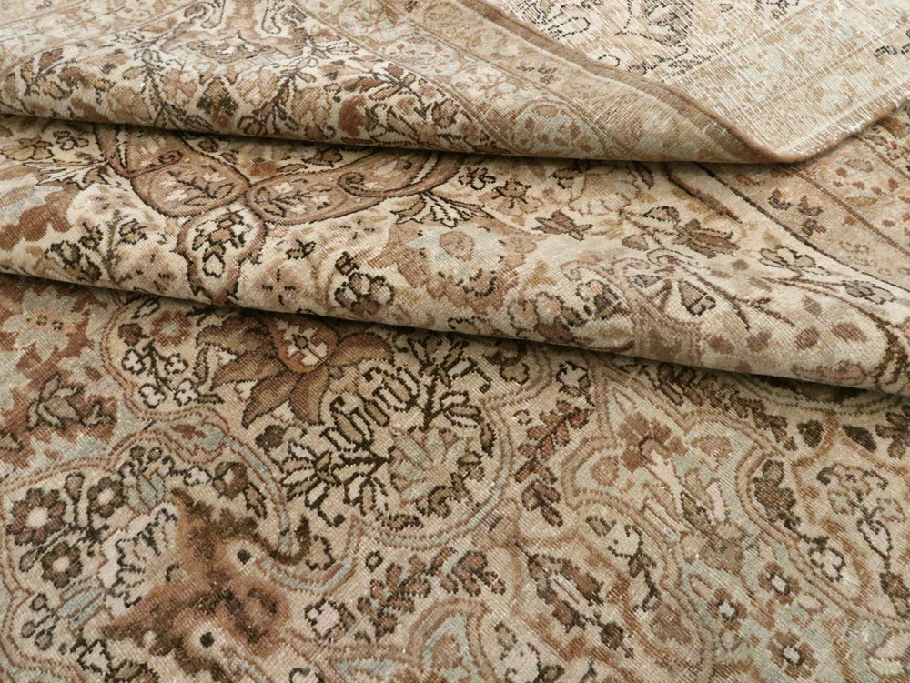 Antique Persian Lavar Kerman Carpet, No.23050 - Staging