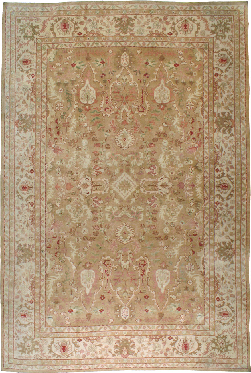 Antique Indian Agra Carpet, No.23054 - Staging