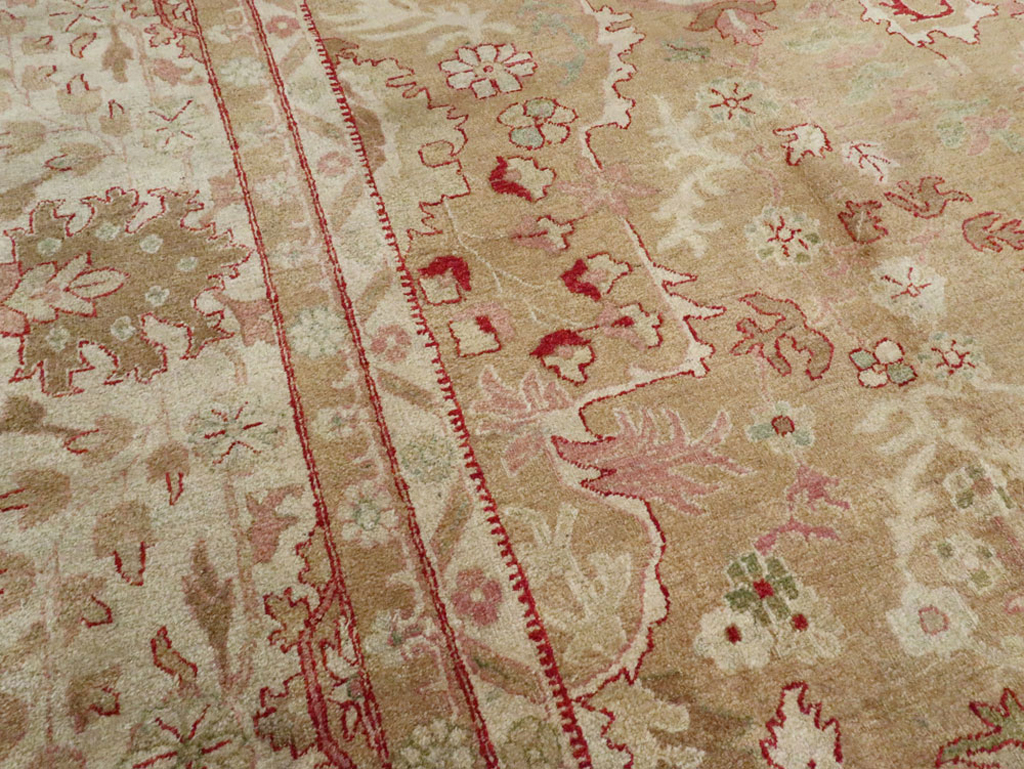 Antique Indian Agra Carpet, No.23054 - Staging