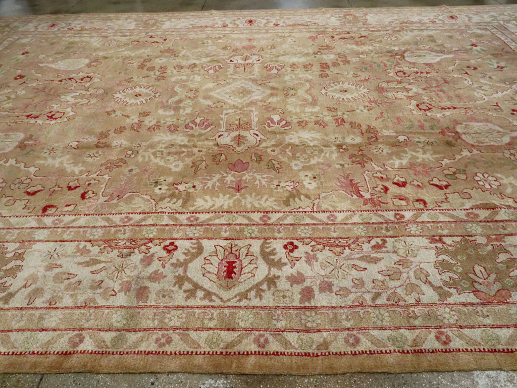 Antique Indian Agra Carpet, No.23054 - Staging