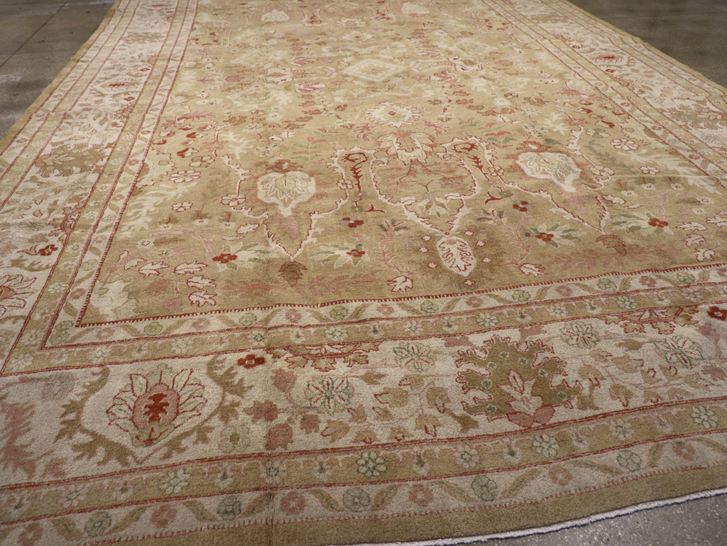 Antique Indian Agra Carpet, No.23054 - Staging