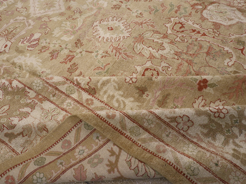 Antique Indian Agra Carpet, No.23054 - Staging