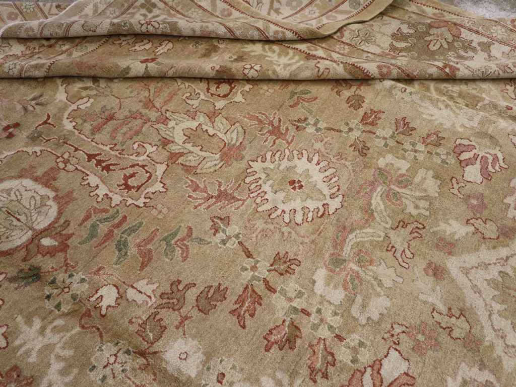 Antique Indian Agra Carpet, No.23054 - Staging