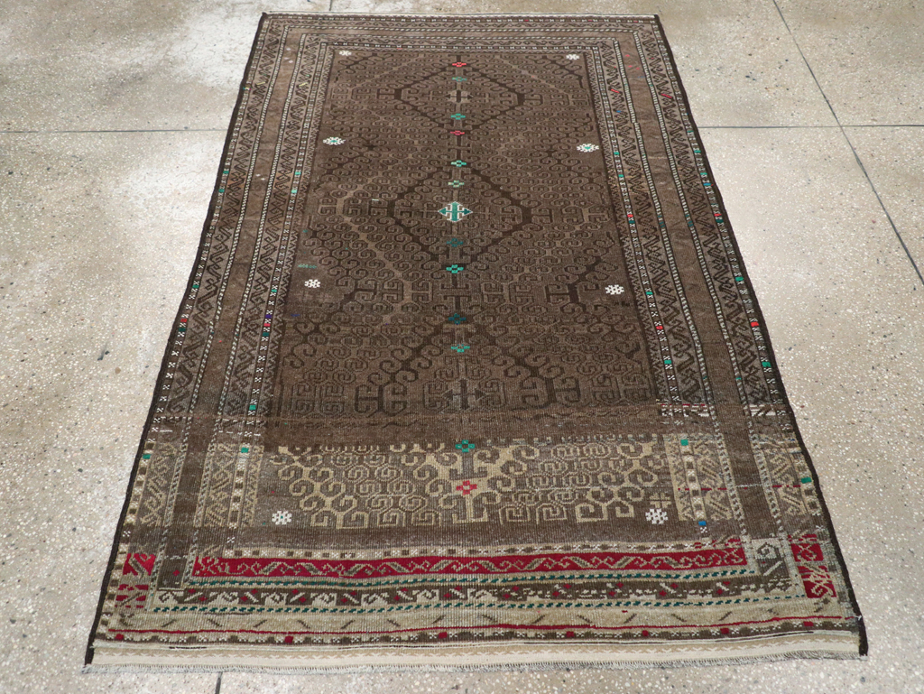Vintage Persian Baluch Rug, No.23061 - Staging