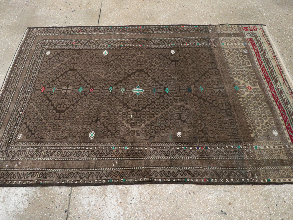 Vintage Persian Baluch Rug, No.23061 - Staging