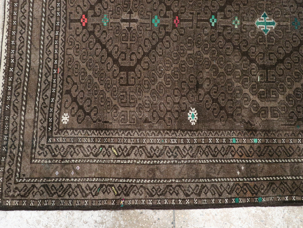 Vintage Persian Baluch Rug, No.23061 - Staging
