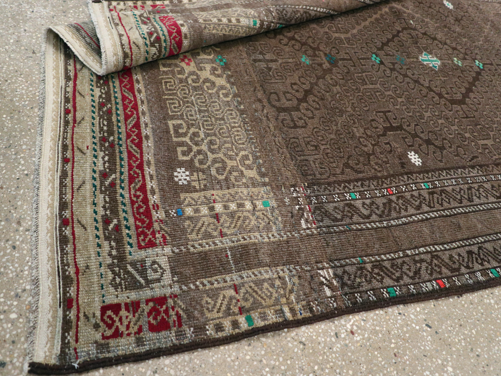 Vintage Persian Baluch Rug, No.23061 - Staging