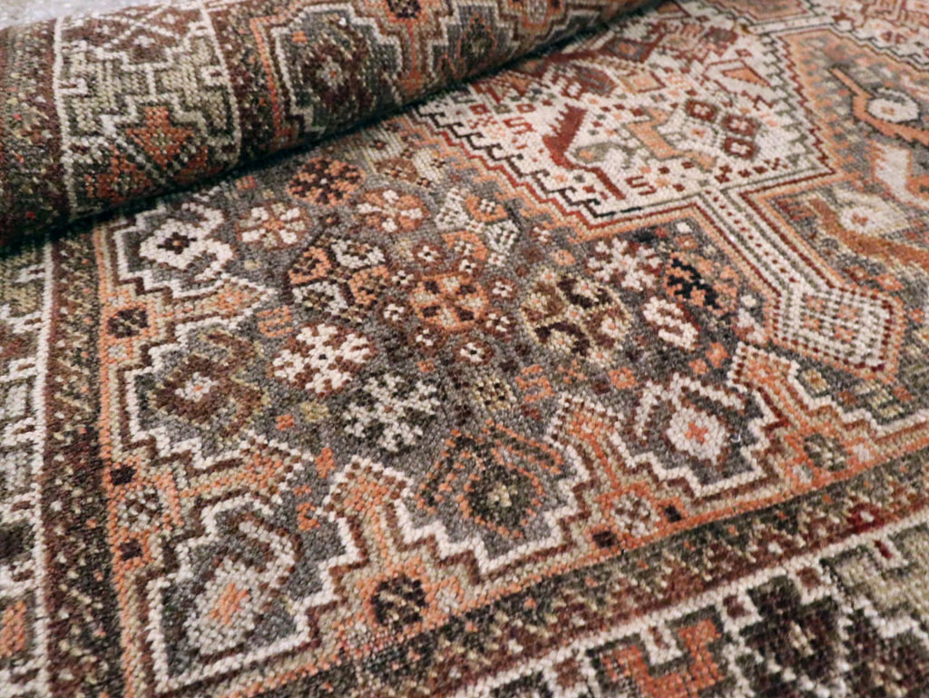 Antique Persian Shiraz Rug, No.23063 - Staging