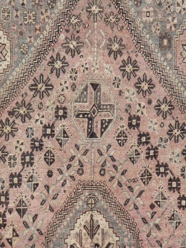 Antique Persian Shiraz Rug, No.23064 - Staging