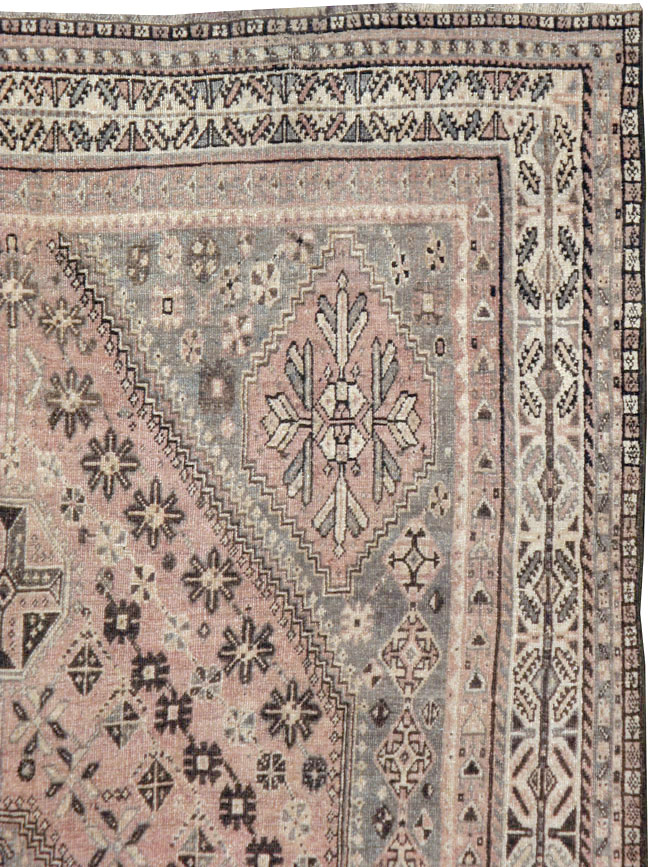 Antique Persian Shiraz Rug, No.23064 - Staging
