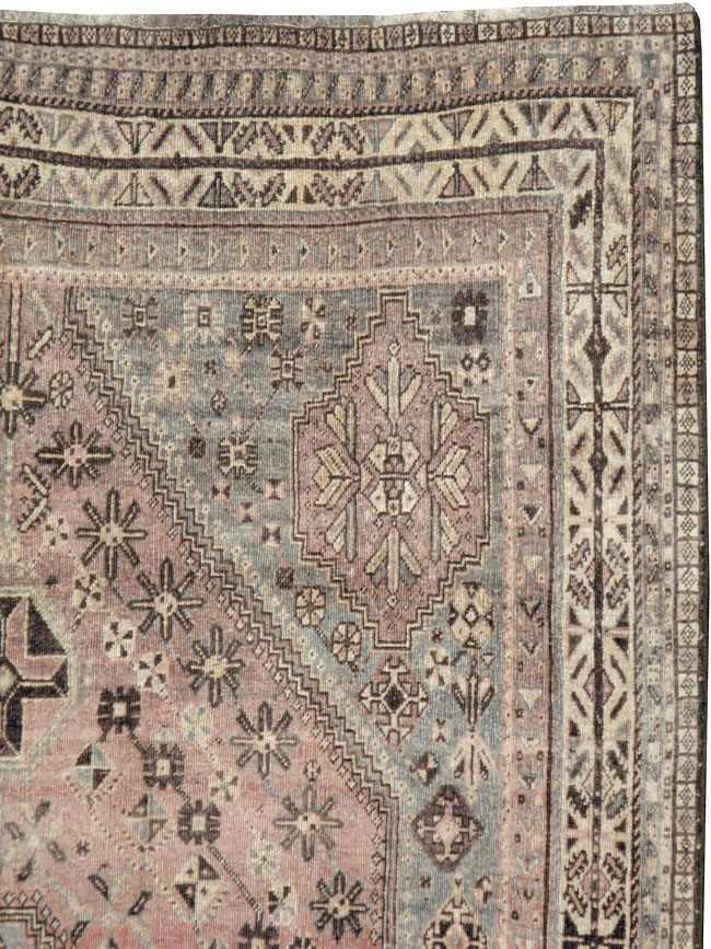 Antique Persian Shiraz Rug, No.23064 - Staging