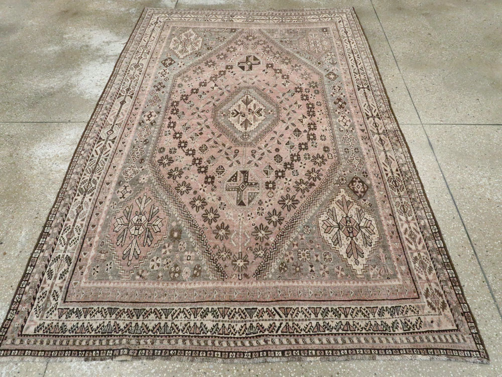 Antique Persian Shiraz Rug, No.23064 - Staging
