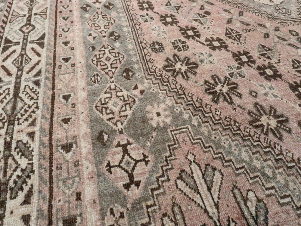 Antique Persian Shiraz Rug, No.23064 - Staging