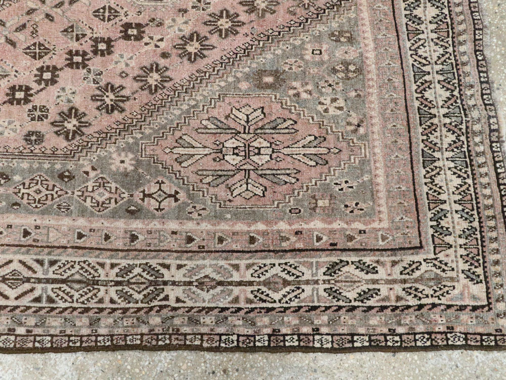 Antique Persian Shiraz Rug, No.23064 - Staging