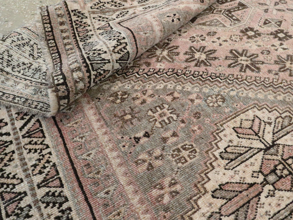 Antique Persian Shiraz Rug, No.23064 - Staging
