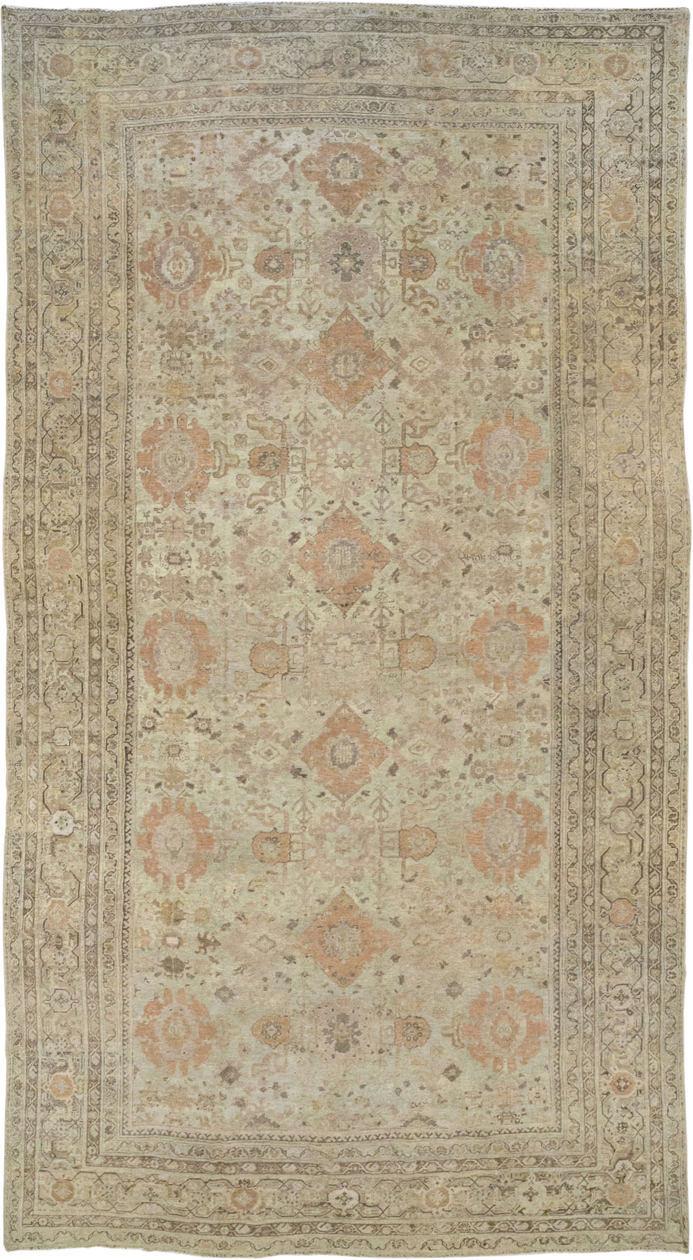 Antique Persian Mahal Oversize Carpet, No.23071 - Staging