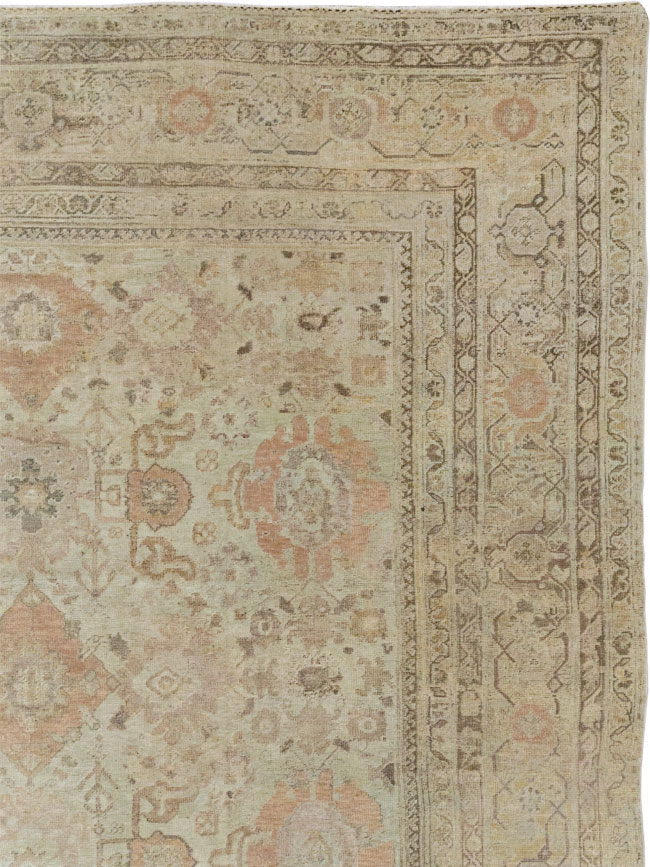 Antique Persian Mahal Oversize Carpet, No.23071 - Staging