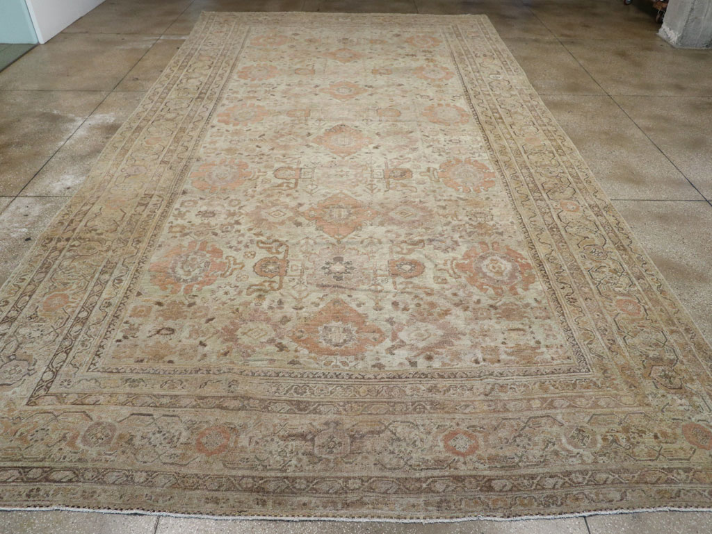 Antique Persian Mahal Oversize Carpet, No.23071 - Staging