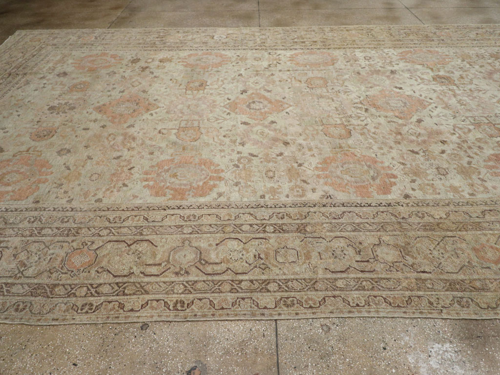 Antique Persian Mahal Oversize Carpet, No.23071 - Staging