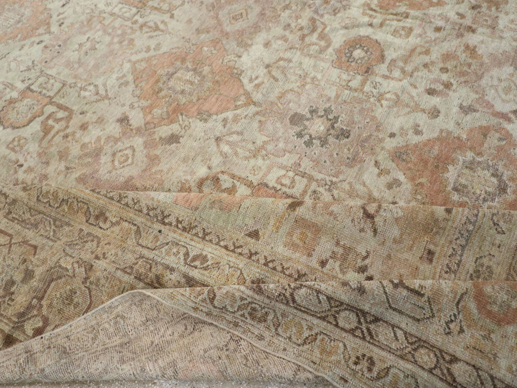 Antique Persian Mahal Oversize Carpet, No.23071 - Staging