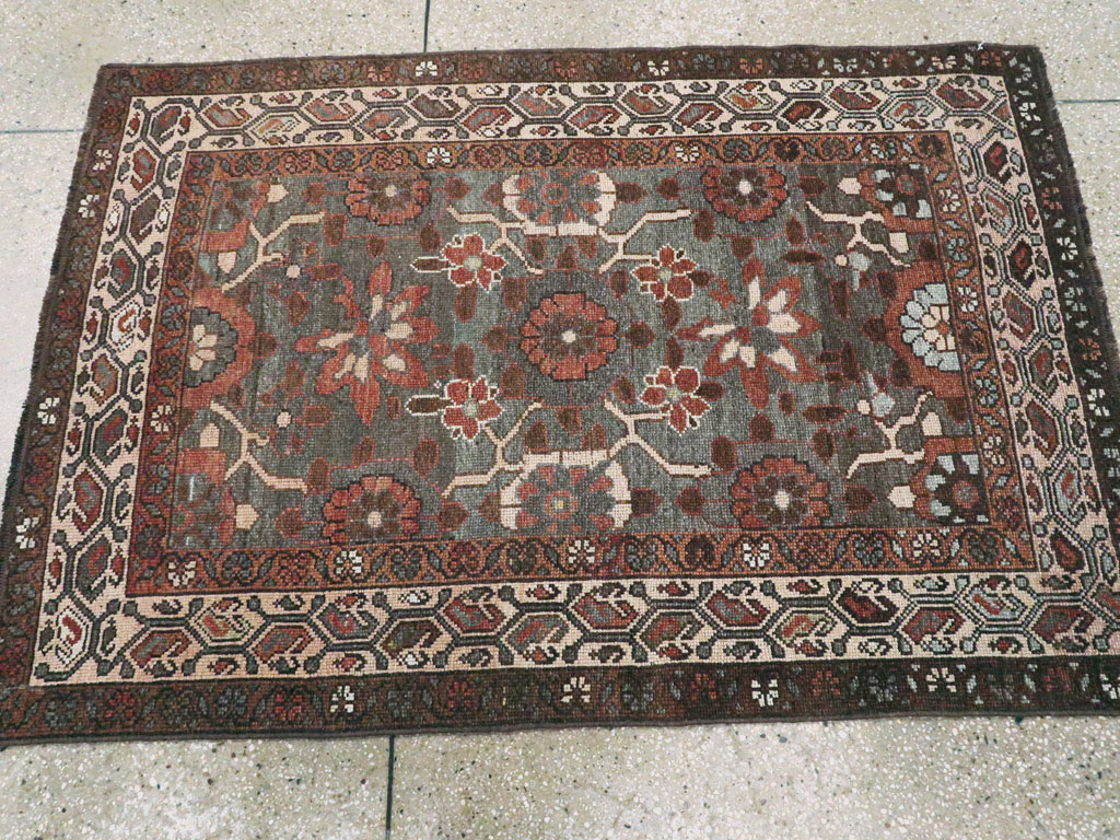 Antique Persian Kurdish Rug, No.23072 - Staging
