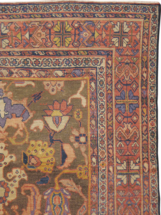 Antique Persian Mahal Carpet, No.23079 - Staging