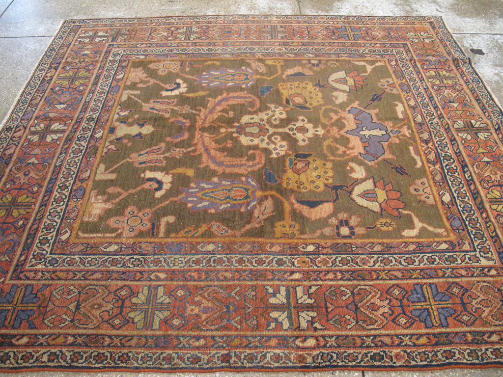 Antique Persian Mahal Carpet, No.23079 - Staging