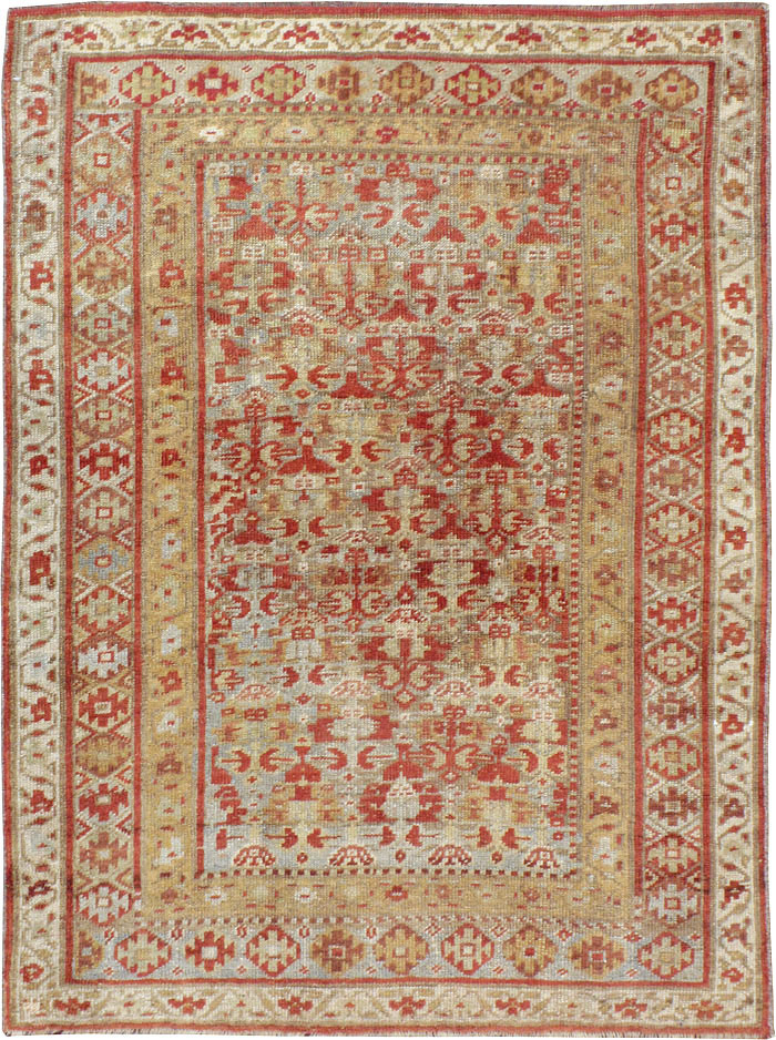 Antique Persian Kurdish Rug, No.23095 - Staging